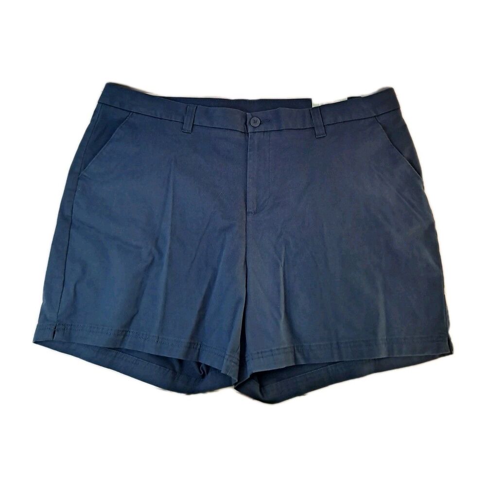 Magellan Outdoors Women's Size 20 Happy Camper Shorts Moonlit Ocean Blue